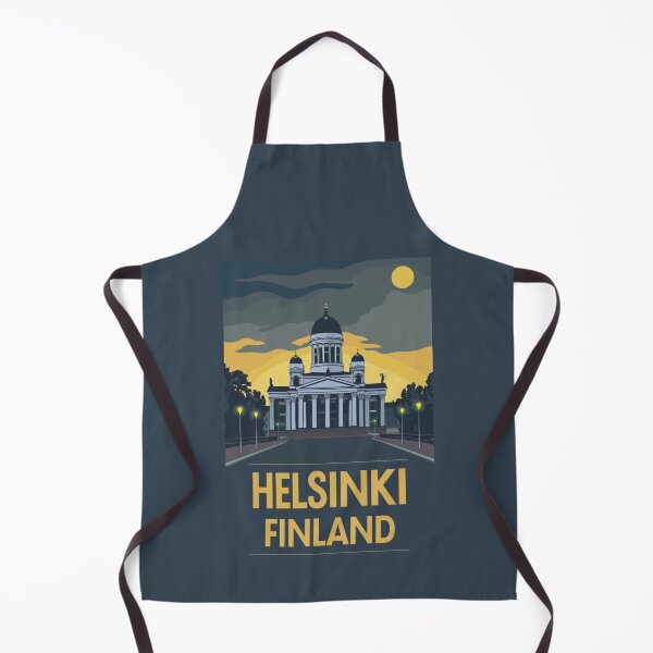 Item preview, A Vintage Travel Illustration of Helsinki - Finland designed and sold by GoodOldVintage.