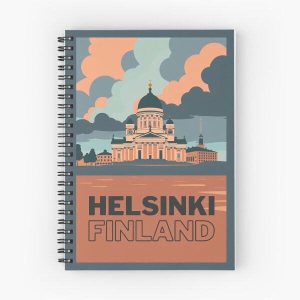 Item preview, A Vintage Travel Illustration of Helsinki - Finland  designed and sold by GoodOldVintage.