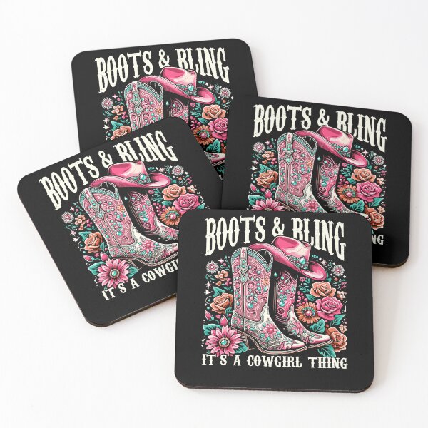Item preview, Boots and Bling its a Cowgirl Thing Country Vintage Western designed and sold by Dressed For  Duty.