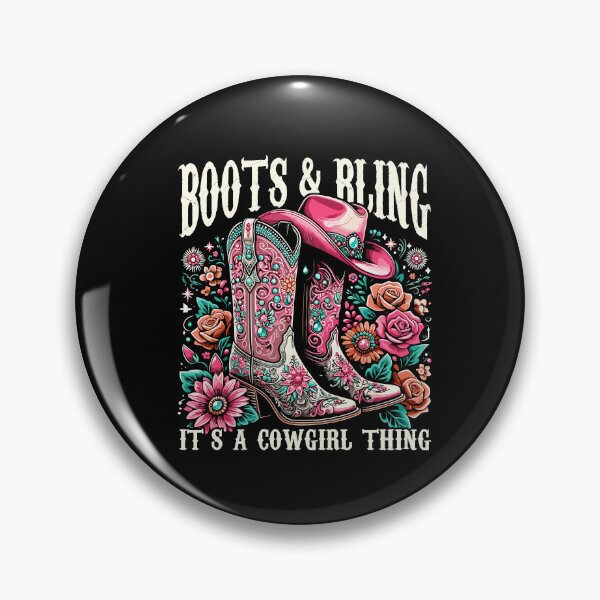 Item preview, Boots and Bling its a Cowgirl Thing Country Vintage Western designed and sold by Dressed For  Duty.