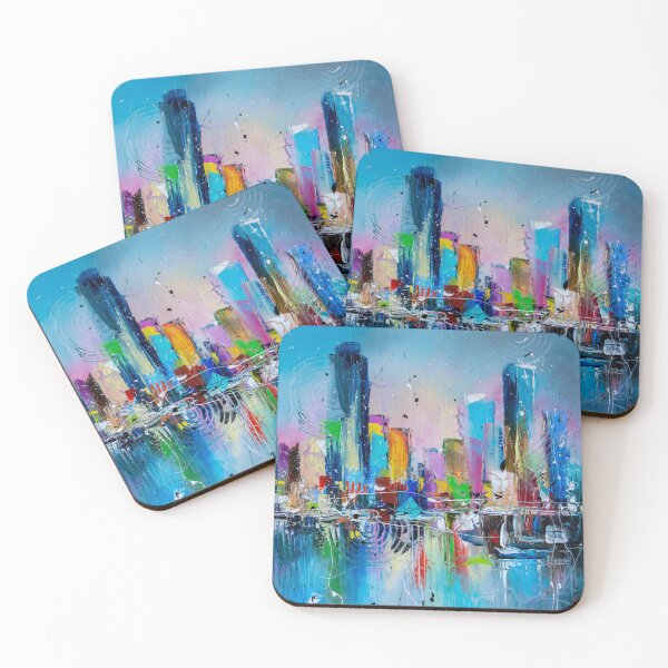 Item preview, City in blue light designed and sold by VladArt House.