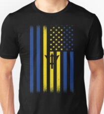 Barbados American Geschenke Slim Fit T-Shirt