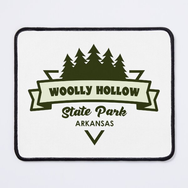 Item preview, Woolly Hollow State Park Arkansas Trees And Ribbon designed and sold by bivenart.