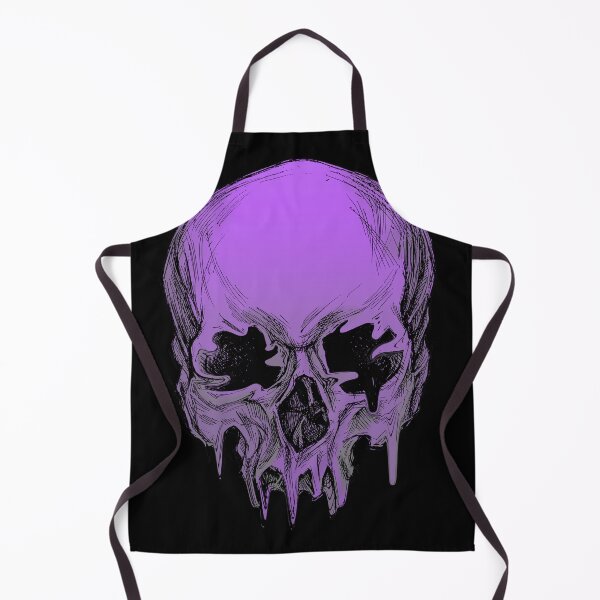Aperçu de l'œuvre Crâne fondu violet | Originalité | Inspirant | Conception unique en son genre créée et vendue par LuxWallDigital.
