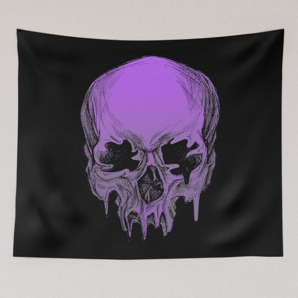 Item preview, Purple Melted Skull | Originality | Inspiring | One-of-a-Kind Design designed and sold by LuxWallDigital.