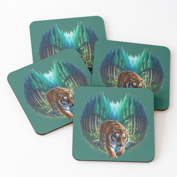 Item preview, Majestic Tiger in the Heart of the Forest designed and sold by ART-HOME-PAWS.