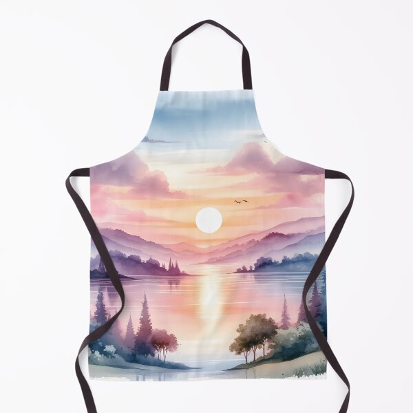 Item preview, Watercolor Stunning Beach Sunset designed and sold by stylishdzign.