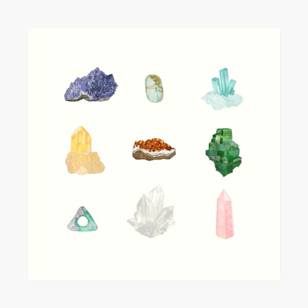 Gemstones Art Print