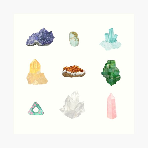 Gemstones Art Print