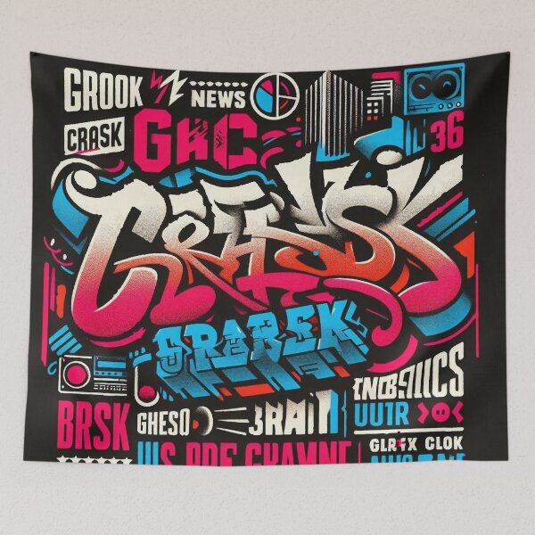 Item preview, Graffiti. Graffiti lettering in bright colors.  designed and sold by Nataliya Kretsu.