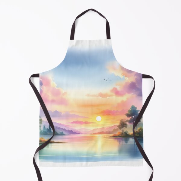 Item preview, Watercolor Stunning Beach Sunset designed and sold by stylishdzign.