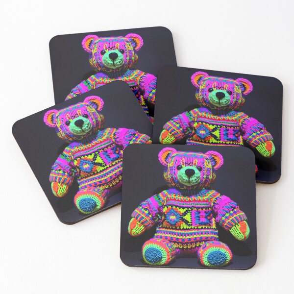 Aperçu de l'œuvre "Neon Bear: Câlin Lumineux" créée et vendue par Art-Vortex-fr.