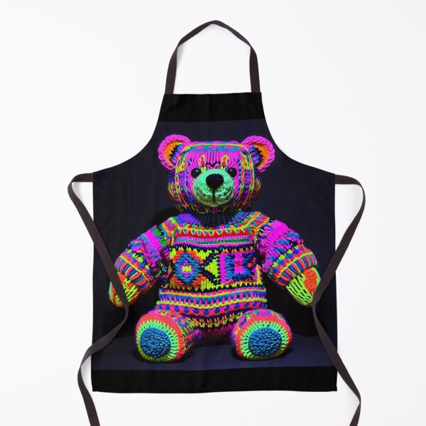 Aperçu de l'œuvre "Neon Bear: Câlin Lumineux" créée et vendue par Art-Vortex-fr.