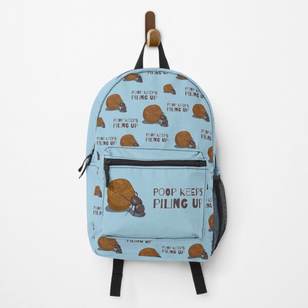 Item preview, Poop Keeps Piling Up Beetle designed and sold by Scrabbly Doodles.
