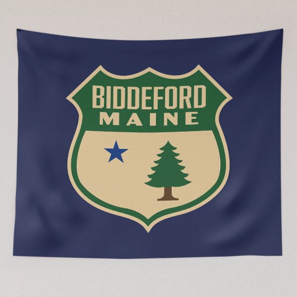 Item preview, Vintage Biddeford Maine Pine Tree Shield designed and sold by deadmansupplyco.