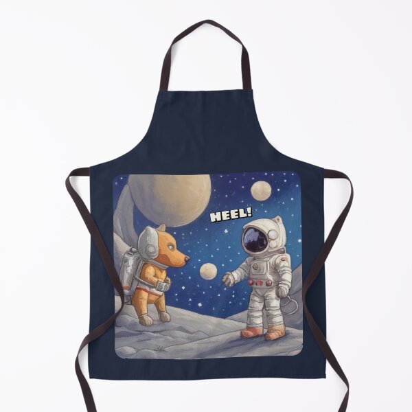 Item preview, Dog walker in space (#01) designed and sold by SolidEarthArt.