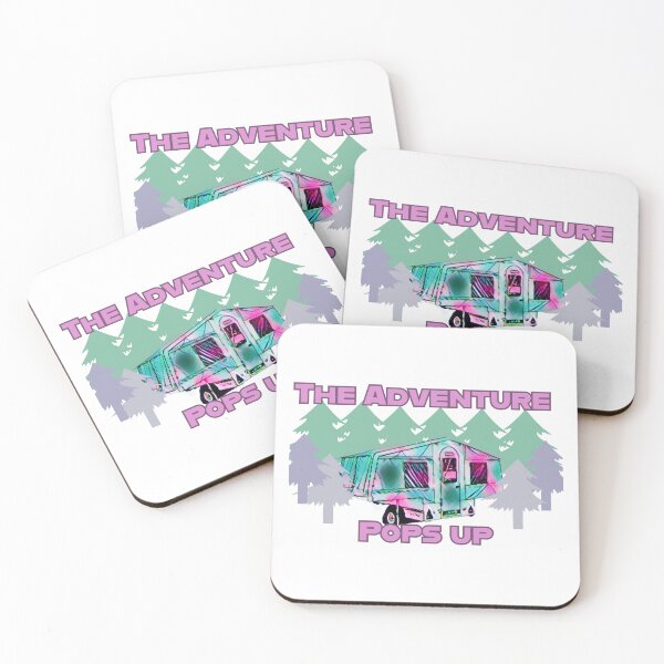Item preview, The Adventure Pops Up Green and Purple Trailer Tent designed and sold by BeccaAelishe.