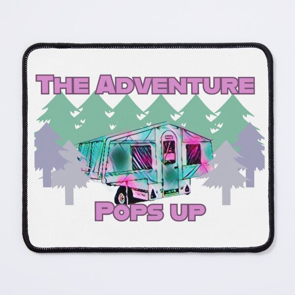 Item preview, The Adventure Pops Up Green and Purple Trailer Tent designed and sold by BeccaAelishe.