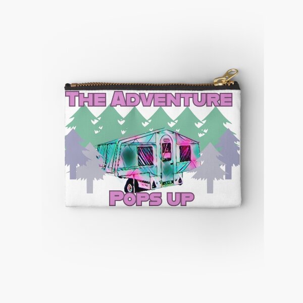 Item preview, The Adventure Pops Up Green and Purple Trailer Tent designed and sold by BeccaAelishe.