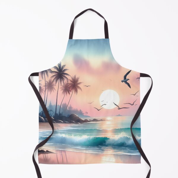 Item preview, Watercolor Stunning Beach Sunset designed and sold by stylishdzign.