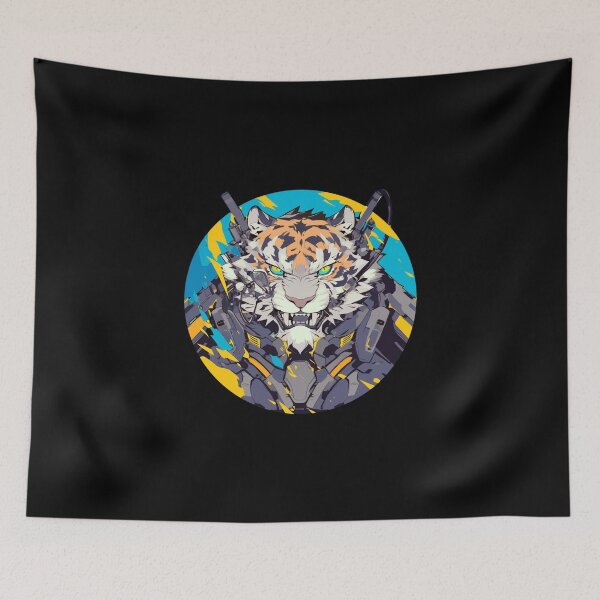 Item preview, Cyber Tiger // Tiger // Cool Animal // Cyber Animal // Future Animal Art // Animal Warrior // Animal Cute Art // Gaming Aesthetic stickers designed and sold by SMARTKIT  DESIGNAGENCY.