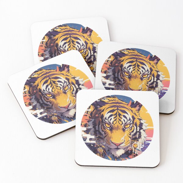 Item preview, Cyber Tiger // Tiger // Cool Animal // Cyber Animal // Future Animal Art // Animal Warrior // Animal Cute Art // Gaming Aesthetic stickers designed and sold by SMARTKIT  DESIGNAGENCY.