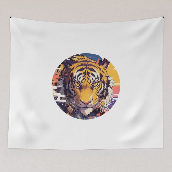 Item preview, Cyber Tiger // Tiger // Cool Animal // Cyber Animal // Future Animal Art // Animal Warrior // Animal Cute Art // Gaming Aesthetic stickers designed and sold by SMARTKIT  DESIGNAGENCY.
