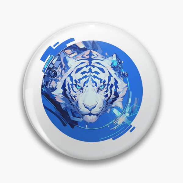 Artikelvorschau, Cyber Tiger / Tiger / Cooles Tier / Cyber Animal / Zukünftige Tierkunst / Tierkrieger / Niedliche Tierkunst / Ästhetische Gaming-Aufkleber entworfen und verkauft von SMARTKIT DESIGNAGENCY.