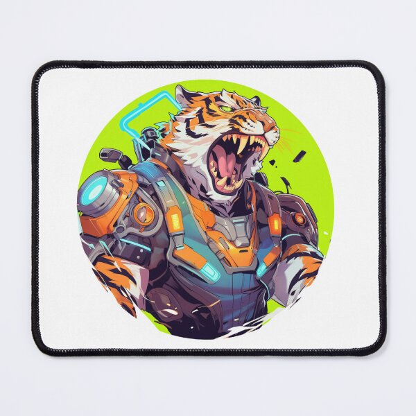 Item preview, Cyber Tiger // Tiger // Cool Animal // Cyber Animal // Future Animal Art // Animal Warrior // Animal Cute Art // Gaming Aesthetic stickers designed and sold by SMARTKIT  DESIGNAGENCY.