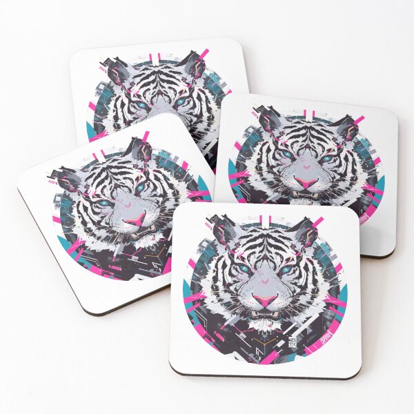 Item preview, Cyber Tiger // Tiger // Cool Animal // Cyber Animal // Future Animal Art // Animal Warrior // Animal Cute Art // Gaming Aesthetic stickers designed and sold by SMARTKIT  DESIGNAGENCY.