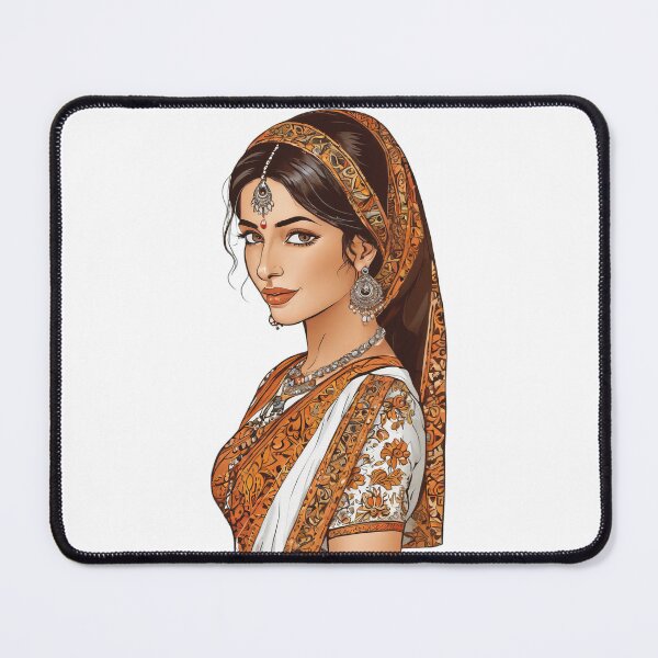 Item preview, Desi Girl in Sari designed and sold by CosmixT.