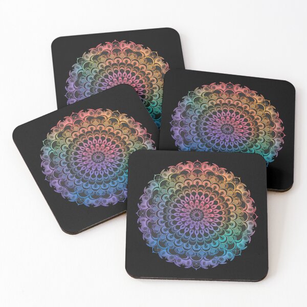 Aperçu de l'œuvre Mandala coloré ombre calme et paisible créée et vendue par Newhyperion.