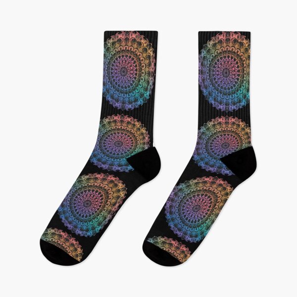 Item preview, Colorful mandala calm and peaceful ombre designed and sold by Newhyperion.