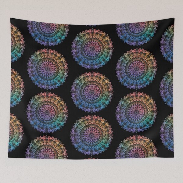 Aperçu de l'œuvre Mandala coloré ombre calme et paisible créée et vendue par Newhyperion.