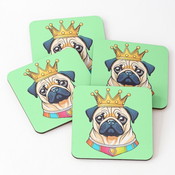 Item preview, "Fresh mint vibes" - Pug designed and sold by VariousGoodies.