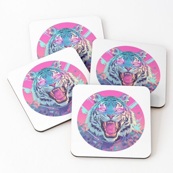 Item preview, Cyber Tiger // Tiger // Cool Animal // Cyber Animal // Future Animal Art // Animal Warrior // Animal Cute Art // Gaming Aesthetic stickers designed and sold by SMARTKIT  DESIGNAGENCY.