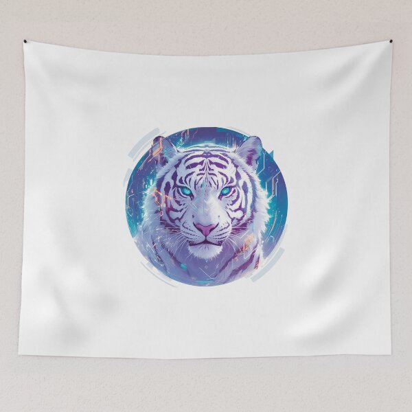 Item preview, Cyber Tiger // Tiger // Cool Animal // Cyber Animal // Future Animal Art // Animal Warrior // Animal Cute Art // Gaming Aesthetic stickers designed and sold by SMARTKIT  DESIGNAGENCY.