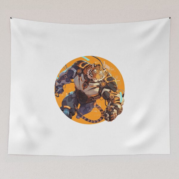 Item preview, Cyber Tiger // Tiger // Cool Animal // Cyber Animal // Future Animal Art // Animal Warrior // Animal Cute Art // Gaming Aesthetic stickers designed and sold by SMARTKIT  DESIGNAGENCY.