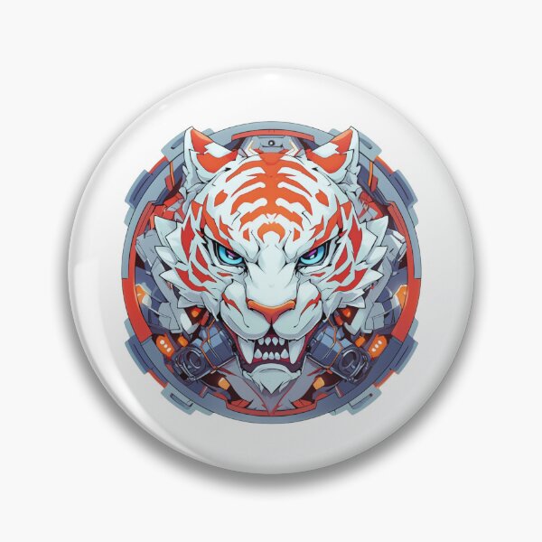 Artikelvorschau, Cyber Tiger / Tiger / Cooles Tier / Cyber Animal / Zukünftige Tierkunst / Tierkrieger / Niedliche Tierkunst / Ästhetische Gaming-Aufkleber entworfen und verkauft von SMARTKIT DESIGNAGENCY.