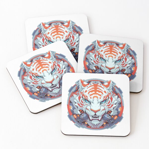 Item preview, Cyber Tiger // Tiger // Cool Animal // Cyber Animal // Future Animal Art // Animal Warrior // Animal Cute Art // Gaming Aesthetic stickers designed and sold by SMARTKIT  DESIGNAGENCY.