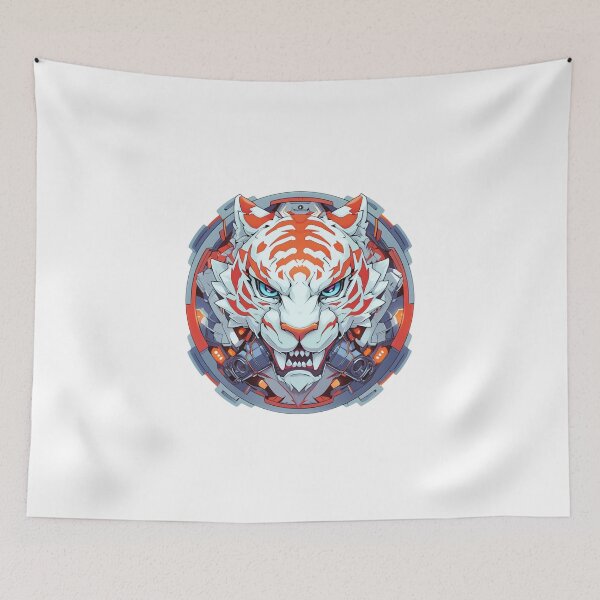 Item preview, Cyber Tiger // Tiger // Cool Animal // Cyber Animal // Future Animal Art // Animal Warrior // Animal Cute Art // Gaming Aesthetic stickers designed and sold by SMARTKIT  DESIGNAGENCY.