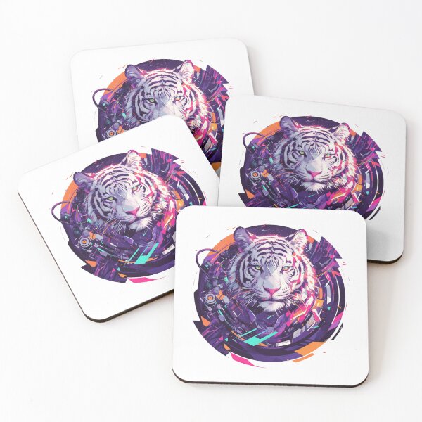Item preview, Cyber Tiger // Tiger // Cool Animal // Cyber Animal // Future Animal Art // Animal Warrior // Animal Cute Art // Gaming Aesthetic stickers designed and sold by SMARTKIT  DESIGNAGENCY.