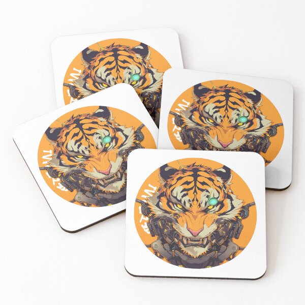 Item preview, Cyber Tiger // Tiger // Cool Animal // Cyber Animal // Future Animal Art // Animal Warrior // Animal Cute Art // Gaming Aesthetic stickers designed and sold by SMARTKIT  DESIGNAGENCY.