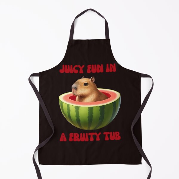 Item preview, Watermelon Capybara: Juicy Fun In A Fruity Tub designed and sold by elynne9.