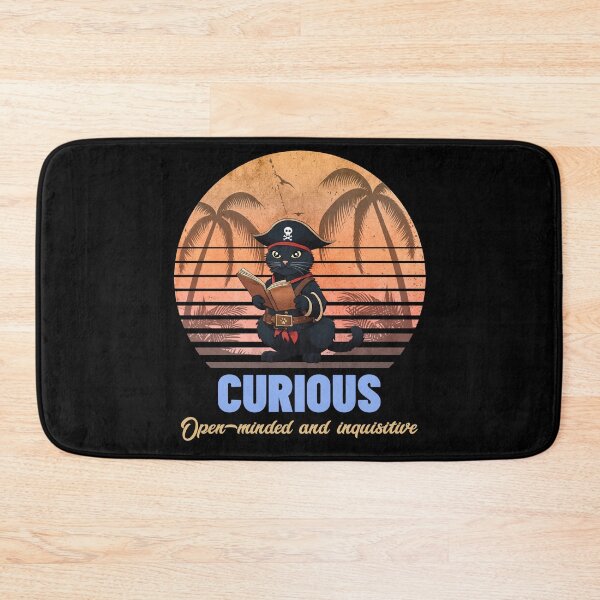 Item preview, Curious pirate cat deciphers ancient mysteries designed and sold by edo-neko.