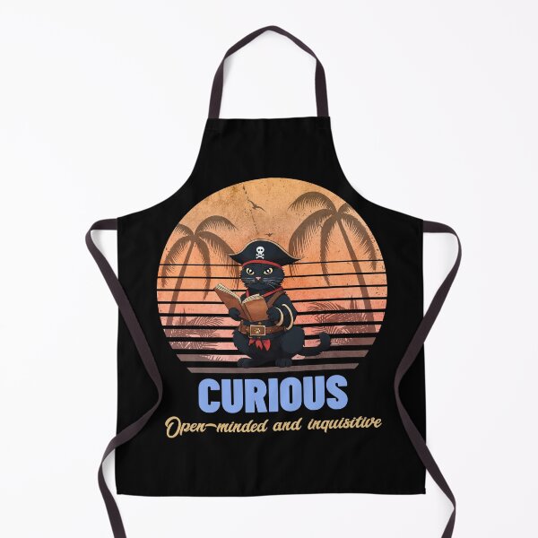 Item preview, Curious pirate cat deciphers ancient mysteries designed and sold by edo-neko.