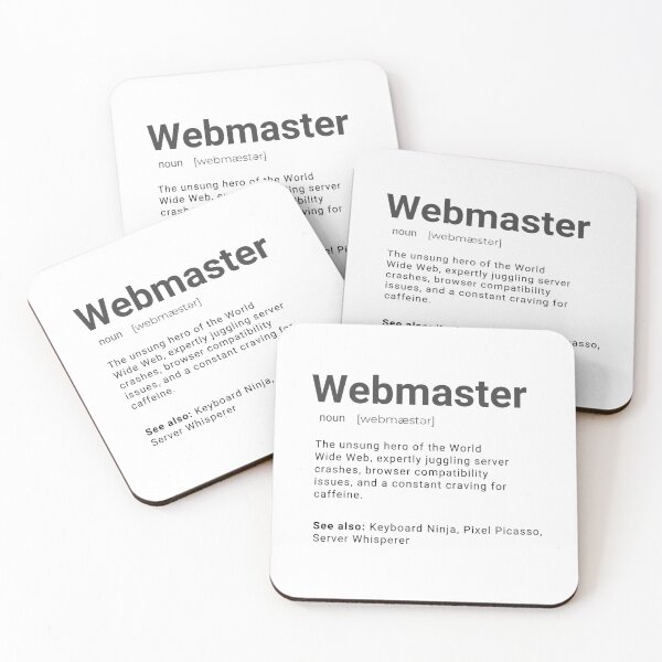 Item preview, Funny Webmaster Dictionary Definition  designed and sold by HappyHavenStu.