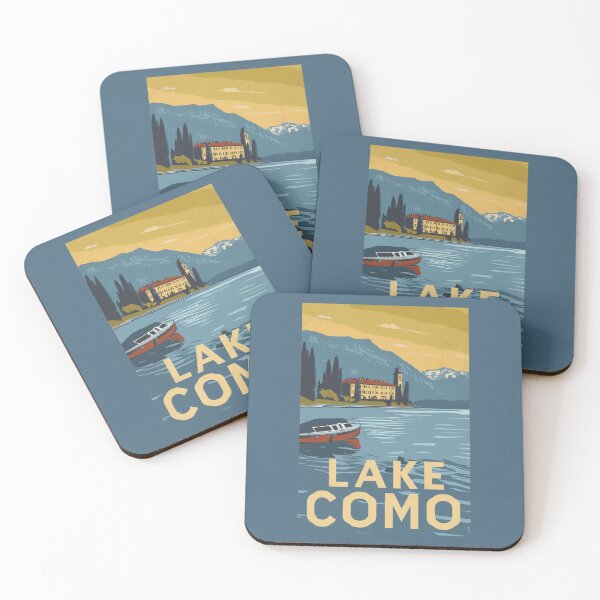 Item preview, A Vintage Travel Illustration of Lake Como - Italy  designed and sold by GoodOldVintage.