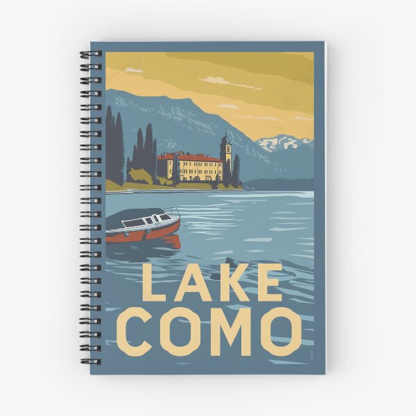 Item preview, A Vintage Travel Illustration of Lake Como - Italy  designed and sold by GoodOldVintage.