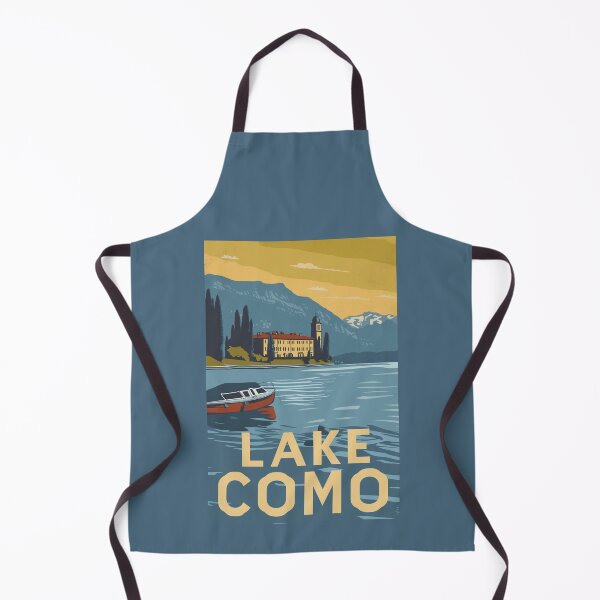 Item preview, A Vintage Travel Illustration of Lake Como - Italy  designed and sold by GoodOldVintage.
